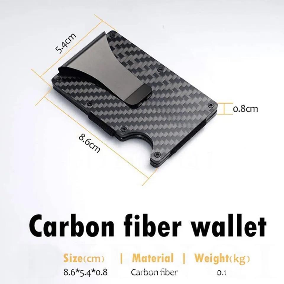 Aluminum Alloy RFID Anti-Theft Ultra-Thin Metal Card Holder Wallet for Men
