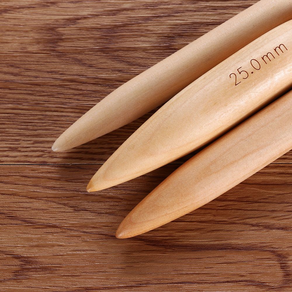 Fashion Yarn Circular Bamboo Sewing Tool Knitting Crochet Hooks Braided Ring Needle