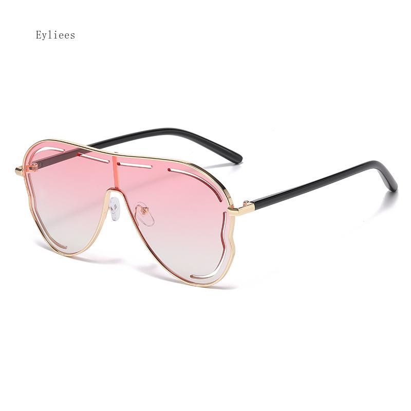 Vintage Oversized Sunglasses Men Women Latest Unique One Piece Big Frame Fashion Shades UV400 Trendy Pilot Sun Glasses