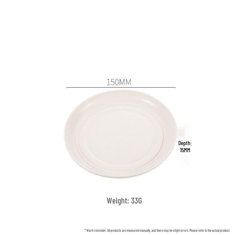 Eco-Friendly Disposable Wheat Straw Small Plate