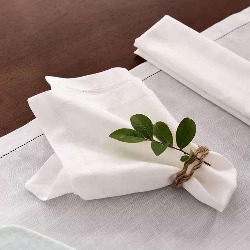 Cotton Linen Napkins & Tablecloths for Home, Restaurant, or Parties - Multi-size Options Available