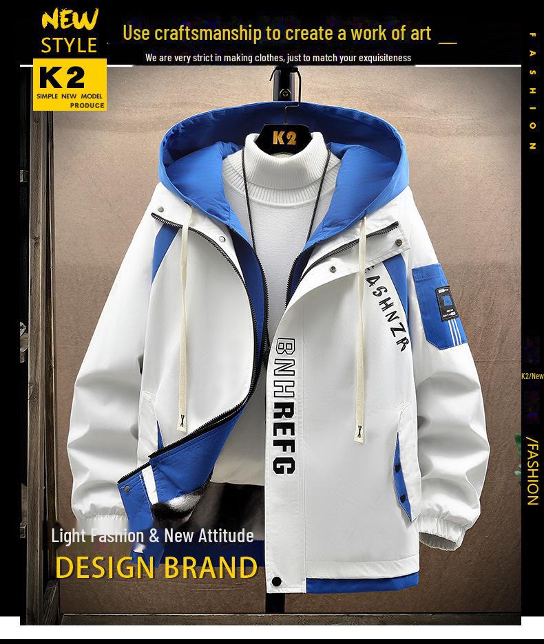 Herren Jugend Plus Samt Dicke Parka - Herbst & Winter Arbeitsjacke für Studenten