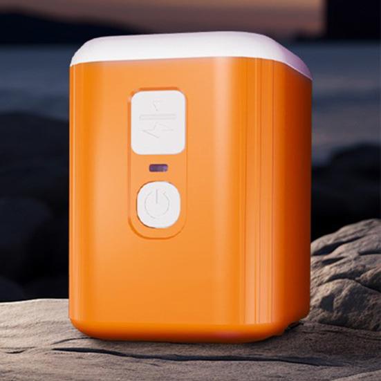 Outdoor Mini Air Pump with LED Light 6 Nozzles Portable USB Inflatables Ring Pool Float Air Mattress Bed Portable