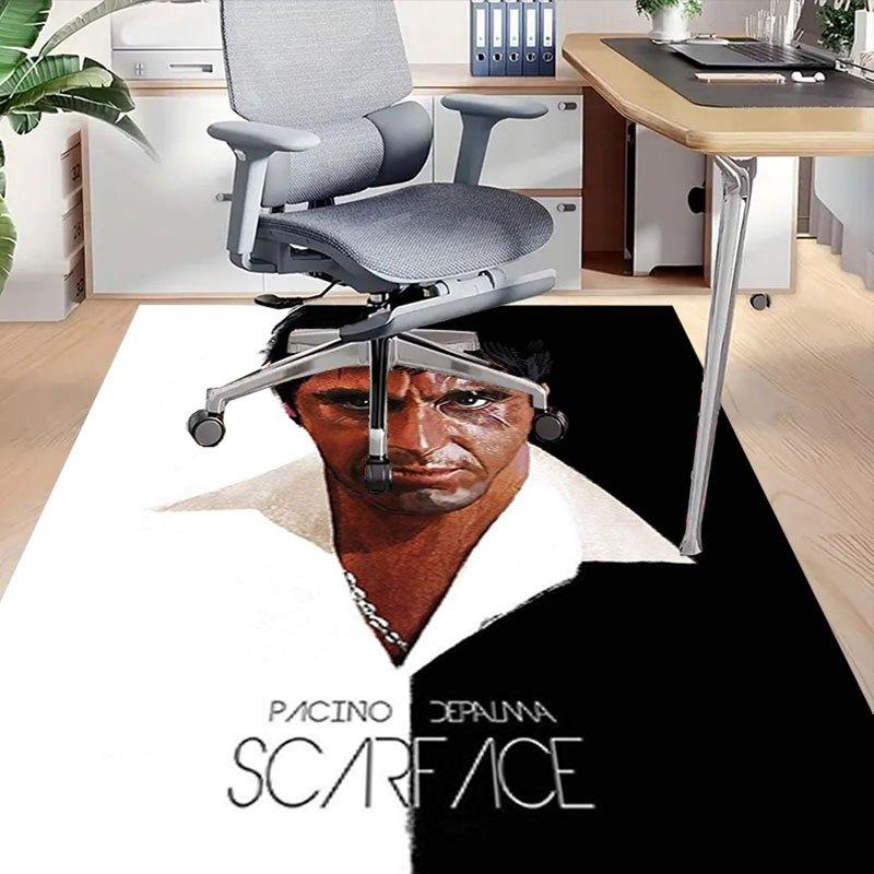 1pz Tappetino per Sedia da Ufficio Scarface Morbido, Confortevole, Per Tutte le Stagioni, Perfetto per la Casa, la Camera da Letto o l'Arredamento dell'Ufficio, Regalo Perfetto per