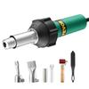 VEVOR Aparat de sudat plastic cu aer cald, Pistol cu aer cald 1600W, 122-1112 grade F Pistol de sudură cu aer cald pentru PVC TPO Vinil