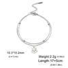 Cazador Cute Cat Kitten Head Bracelet for Women Stainless Steel Animal Double Chain Bracelet On Hand Jewelry Gift Wholesale 2026
