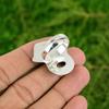 Sterling Silver Rhodonite Gemstone Unique Art Deco Wedding Birthday Ring Jewelry