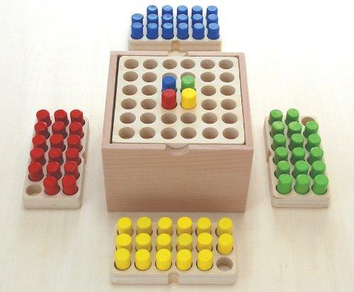 Wooden Toy Daiwa Peg Game Set Basic Educational Learning Toy Number and Shape Game Family Toy Educational Toy Wooden Wooden Toy