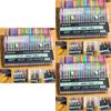 Basic Color Marker Set With 48 Fluorescent Pens For Students Art Projects And Doodle Creation