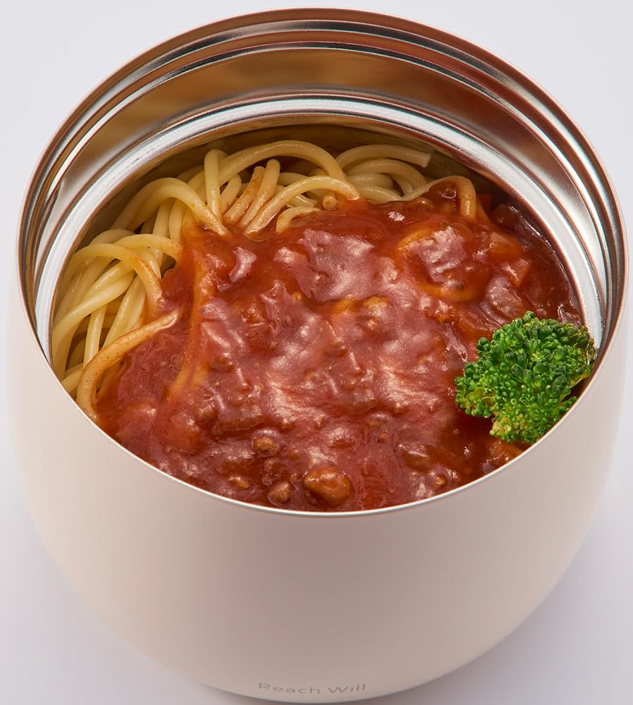 Reach Will Thermos 500ml Insulates for Hot or Cold Lightweight Compact Size with Handle for Easy Easy Side Dish Container the Side Dish RME-50IV,