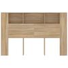 Vidaxl Testata del Letto con Mensole, Rovere Sonoma, 160X18,5X104,5 Cm