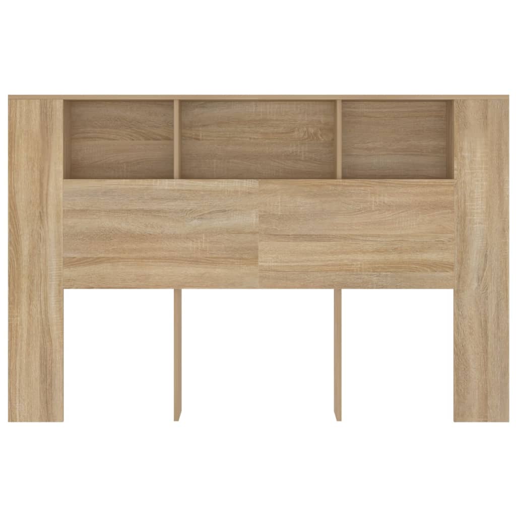 Vidaxl Testata del Letto con Mensole, Rovere Sonoma, 160X18,5X104,5 Cm
