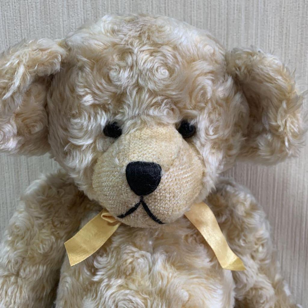 [USED] RUSS large curly-haired teddy bear