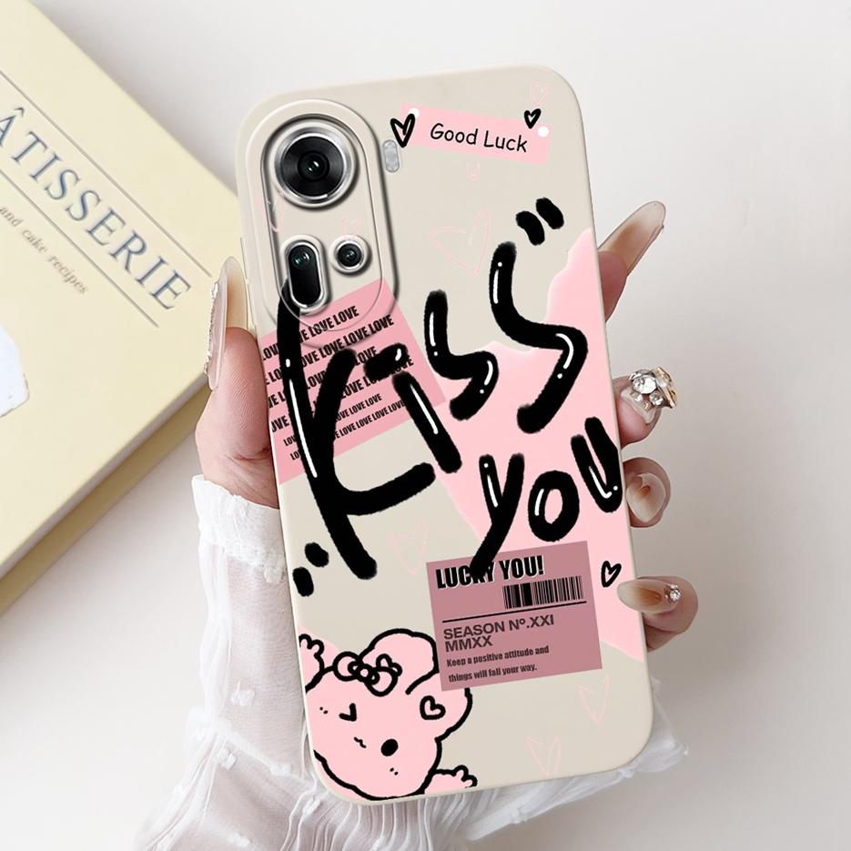 For Oppo Reno 11 5G Case Reno11 F CPH2603 Cute Panda Cartoon Cover Soft Silicone Phone Case For Oppo Reno 11 Pro Reno11 11F Bags