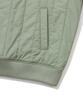 COVERNAT Quilted Half Zip Oversized Sweatshirt Light Khaki