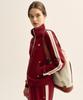 Satur Lawton All Day Track Zip-Up Jacket Burgundy