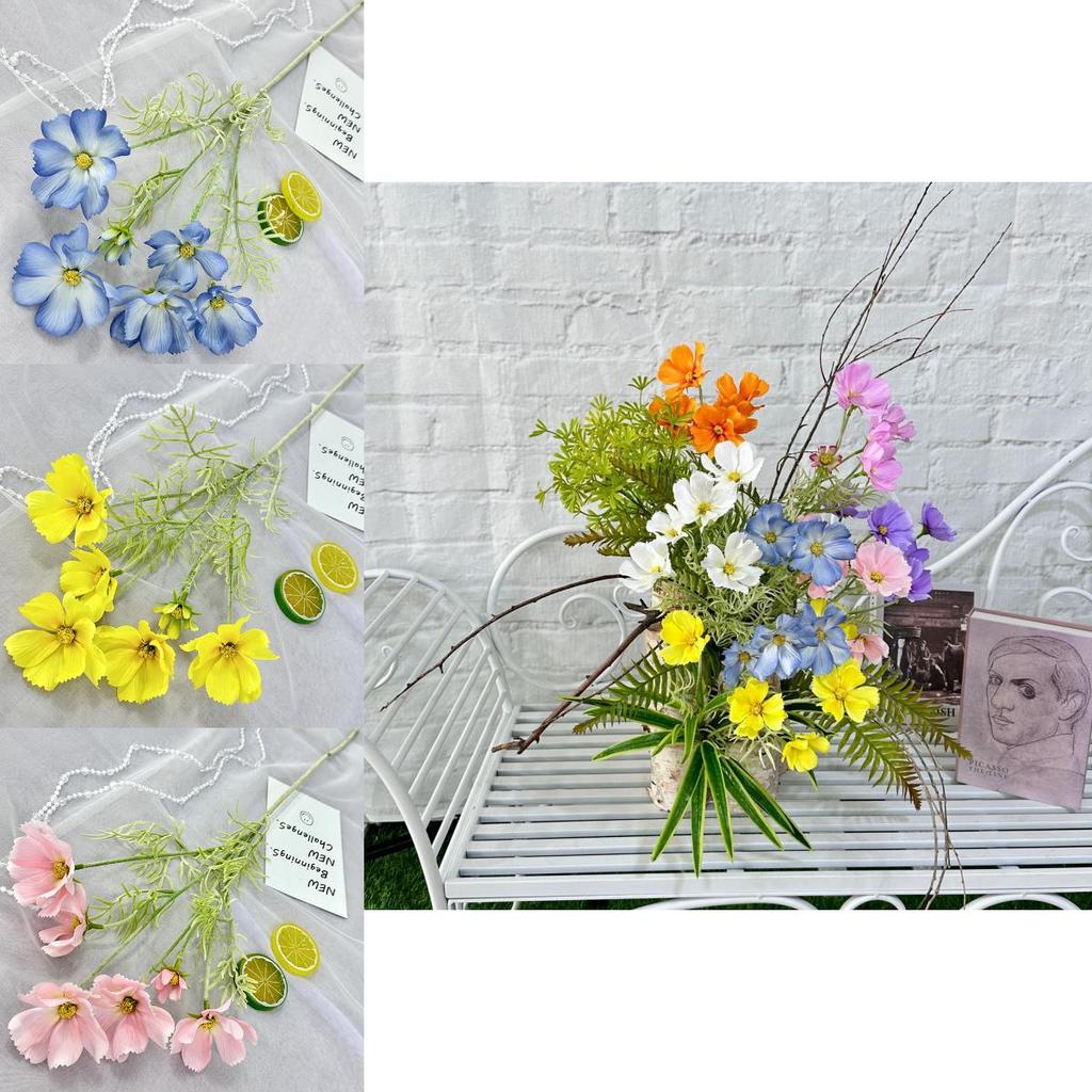 Fake Gysophila Flowers With Velvet Craft For Photography Backgrounds And Event Decor