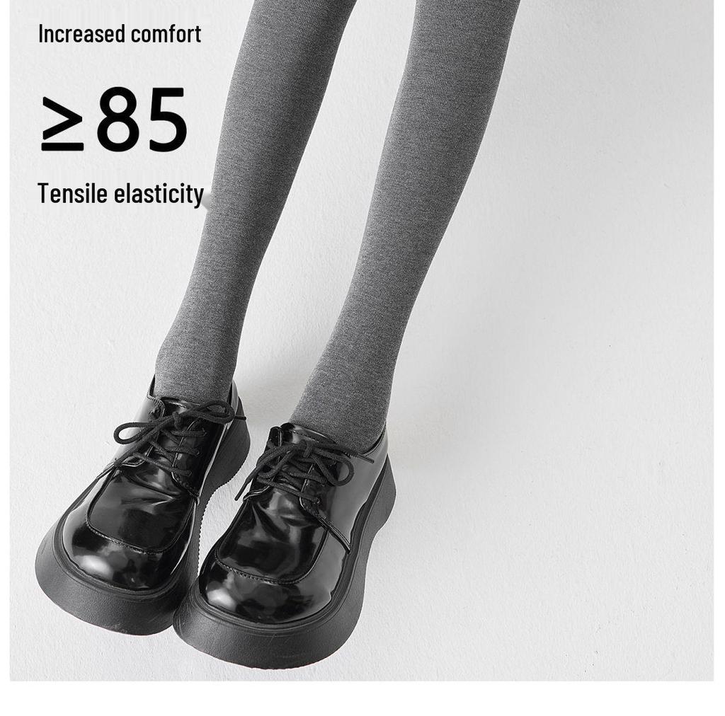 JIAZINI Damen Graue Mikro-Kompressions-Schlankheitsleggings - Fleecefutter, Rutschfest, Ideal für Frühling und Herbst/Winter.