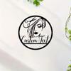 Custom Hair Stylist Sign Metal Wall Art Decor Personalized Salon Name Logo