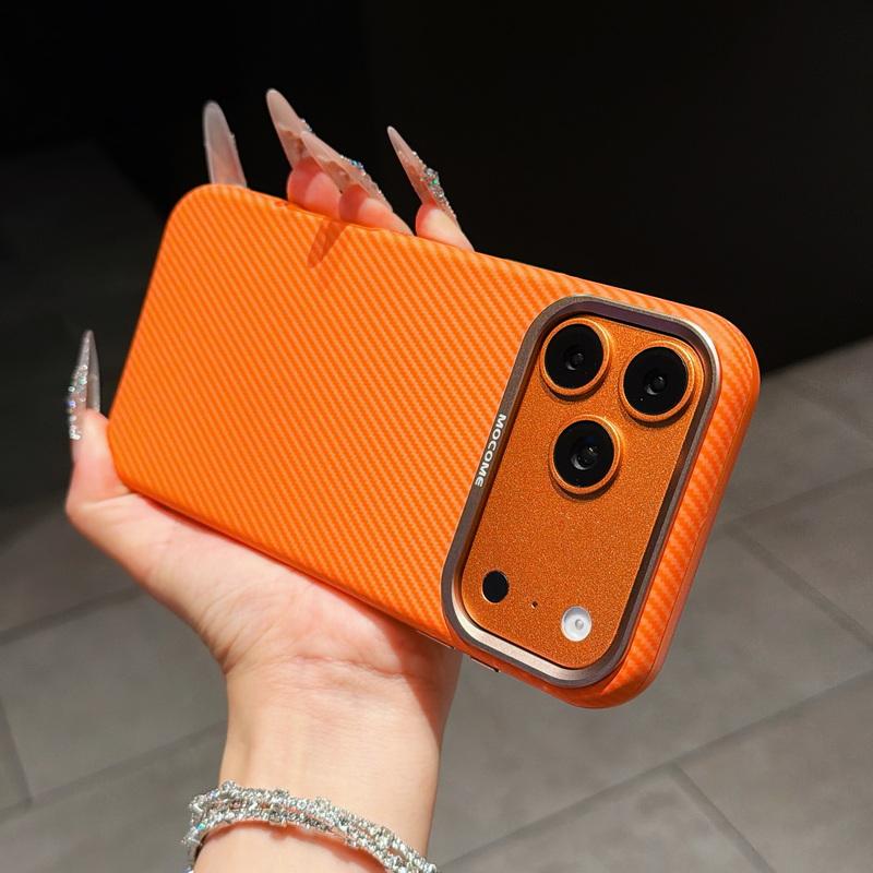 Case For iPhone 17 Pro Max Luxury Carbon Fiber Texture Leather Hybrid TPU Built-in Metal Plate Strong Magnetic Cover For iPhone 16 15 14 13 Pro Max