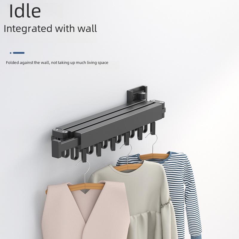 Suport de uscare pentru rufe telescopic, montat pe perete, pentru pervazuri și pervazuri, pentru interior/exterior