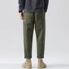 Streetwear Fashion Men Casual Green Cargo Pants Spring Autumn Koreon New Baggy Vintage Sports Straight Loose Wide Trousers