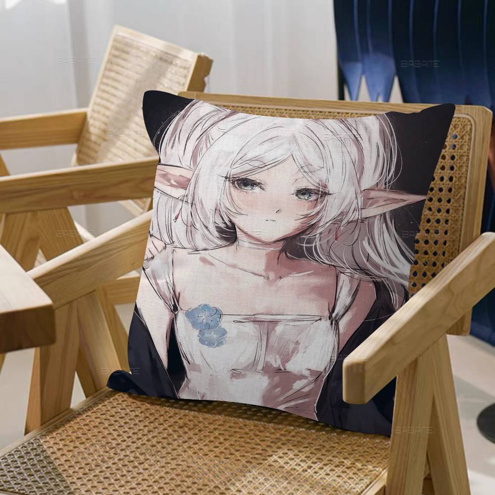 

Anime Frieren Pillow Anime Pillow Sofa Bed Head Pillow Cover Cushion Cover 45x45 cm Fashion 12x12Inch