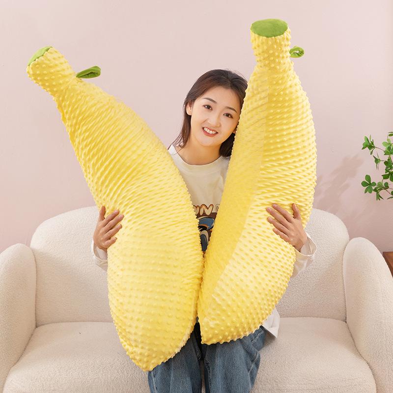 

Ultra Soft Banana Plush Pillow - Velvet Side Sleeper & Backrest Plush Toy 50cm (0.19kg) жовтий