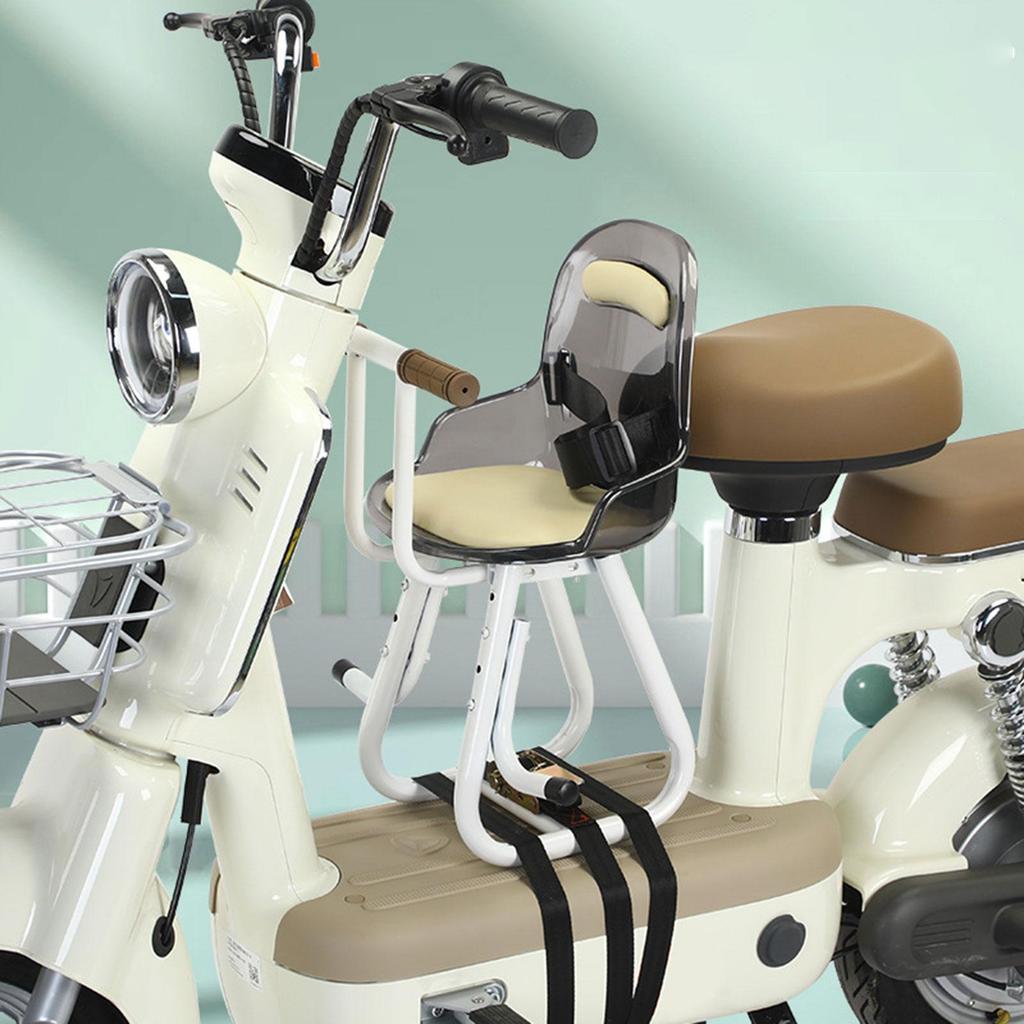 Electric Bicycles Front Mount Seat Portable Easy To Install Kids Saddle Handrail