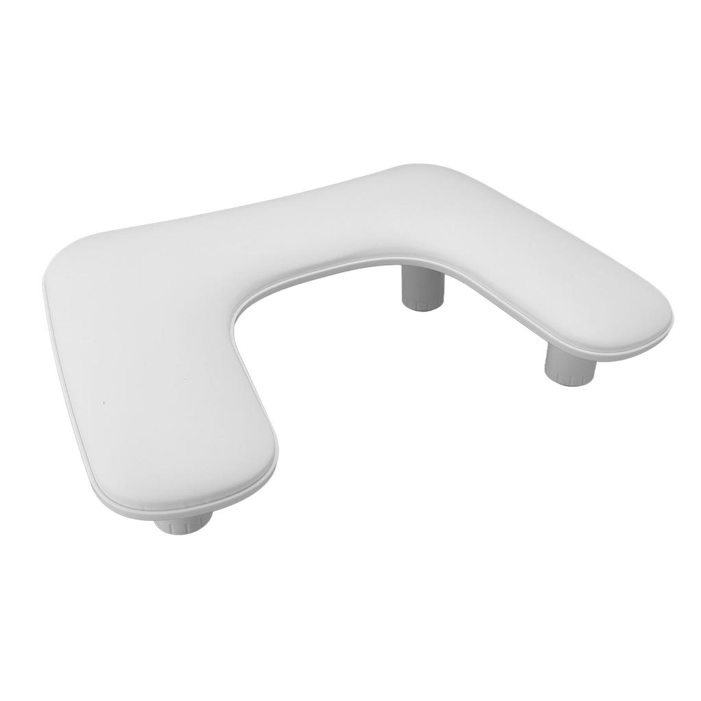 Two Hands Nail Arm Rest Adjustable Height Nail Hand Cushion Portable U Shape Design PU Leather Hand 