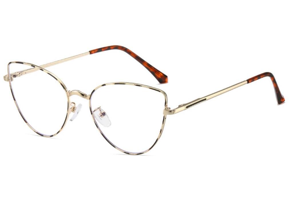 Eyeglass Frame Reading Eyewear Spectacle Spectacle 0~+6 Metal Magnifying For Trendy Ladies Computer Cat's Feline Eye Alloy Transparent Stylish