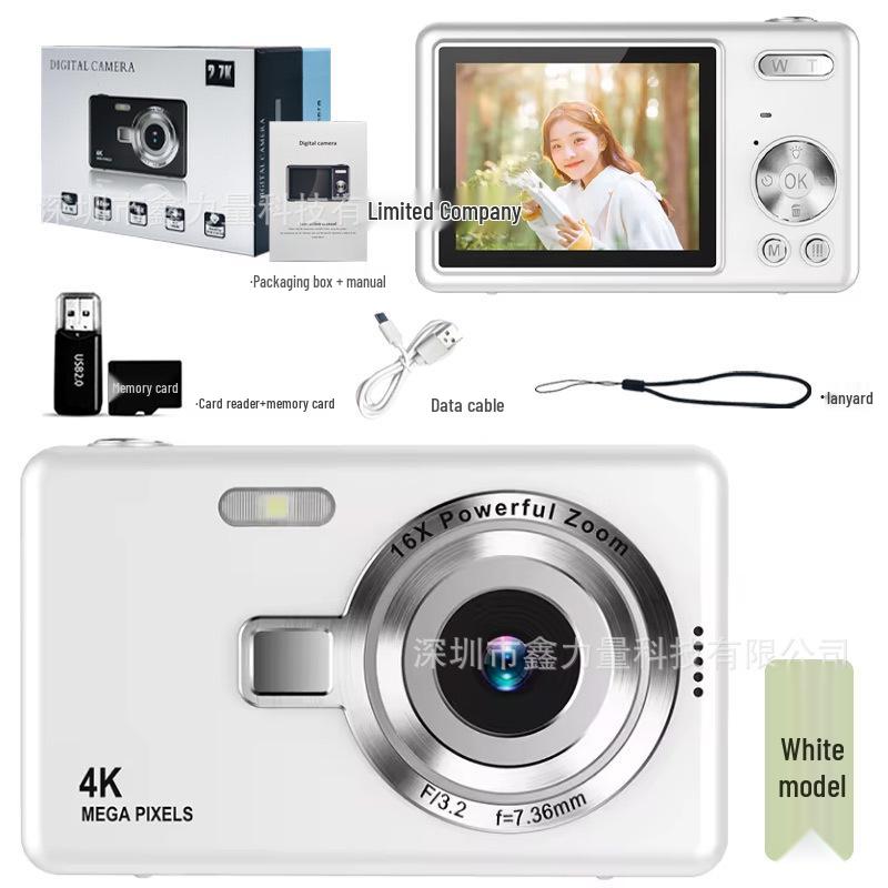 2024 სტუდენტისა და ახალგაზრდის პორტატული ორმაგი HD ციფრული კამერა