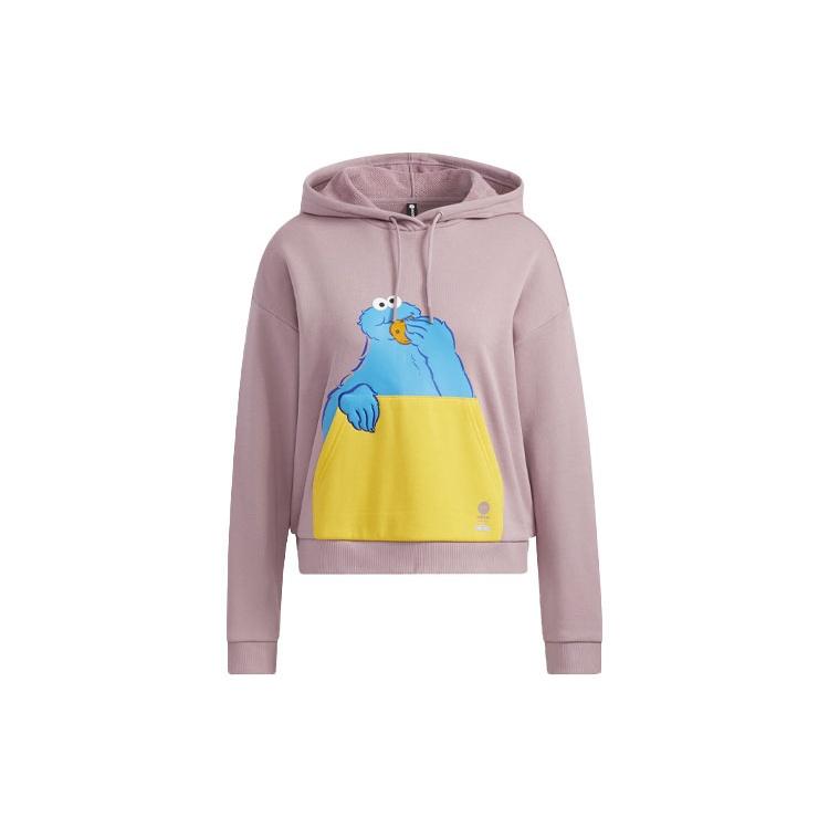 (WMNS) adidas X Sesame Street Pocket Hoodie 'Pink' Women's HD7273