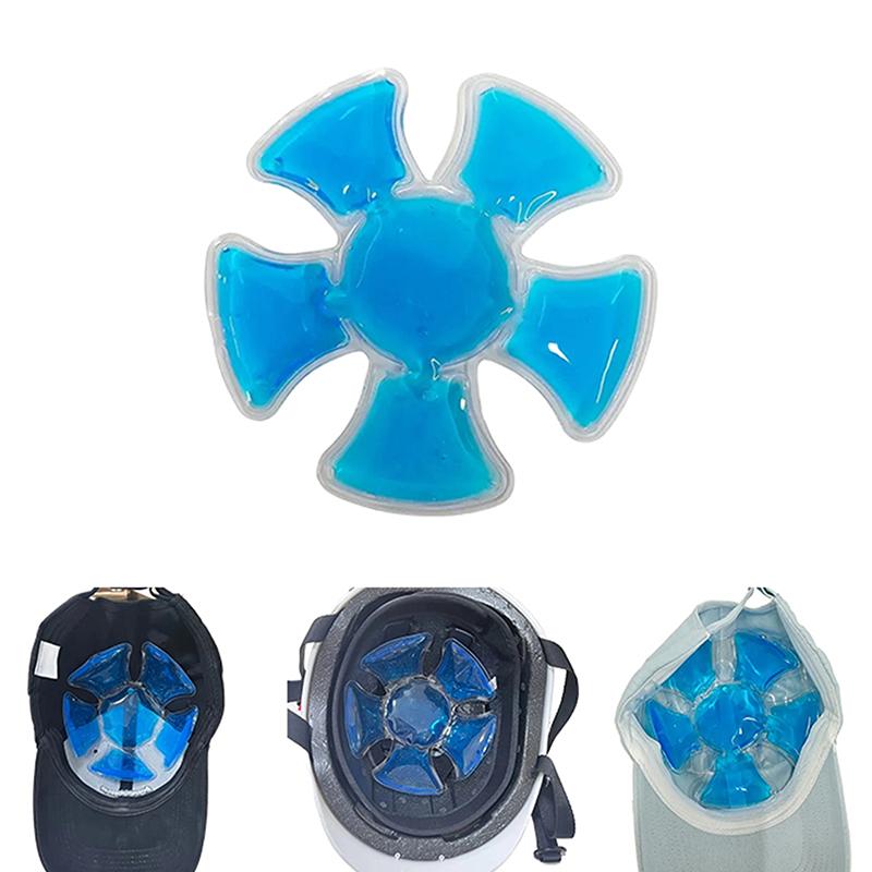 Pvc Gel Ice Pack Reusable Cooling Pad For Helmets & Hats Portable Brain Cooling Pad Outdoor Activities & Summer Sun Protection