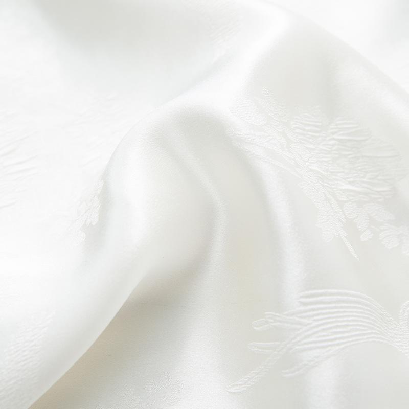 Mulberry Silk Song Brocade Shirt - 100% Real Silk, Heavyweight 35 Momme, Young National Style Crepe De Chine