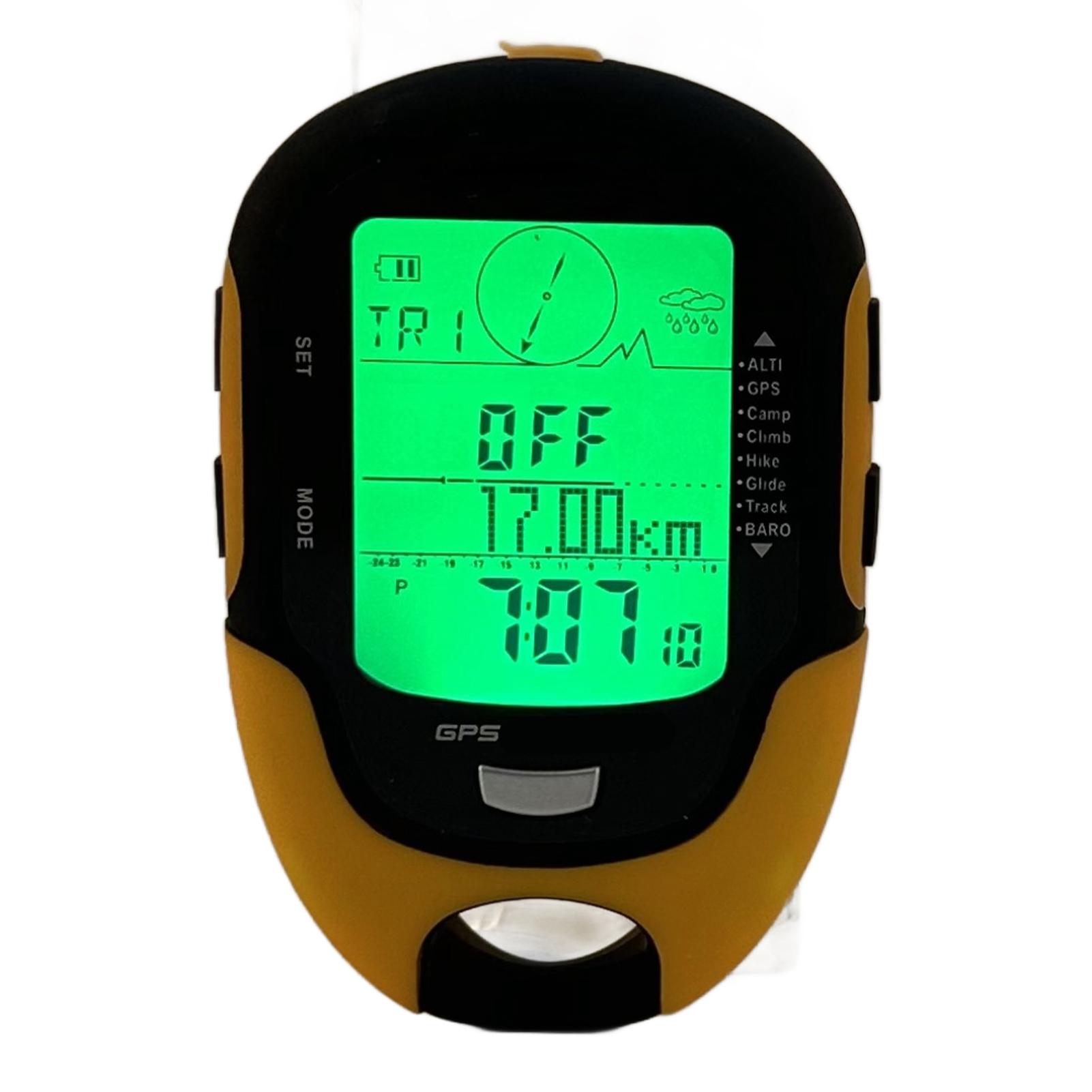 

FR510 ABS IPX4 Waterproof Grade Outdoor Navigation Altitude Meter Temperature Humidity Compass GPS Electronic Altimeter
