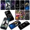 Black Marvel Panther Cover Phone Case for OPPO A18 A16 A17 A38 A54 A40 A60 A80 A78 A79 A57 A55 A96 A15 A53