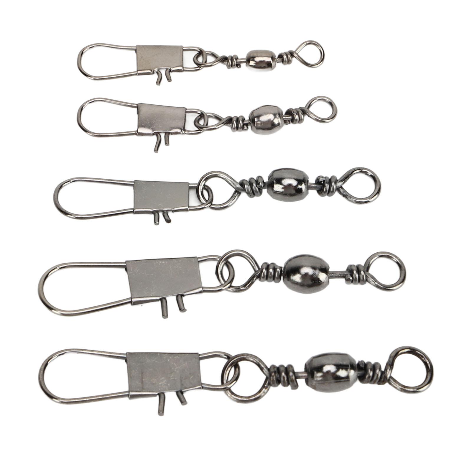 

Рыболовные вертлюжки из углеродистой стали высокой прочности, бочкообразный вертлюжок с застежкой-карабином для морской рыбалки