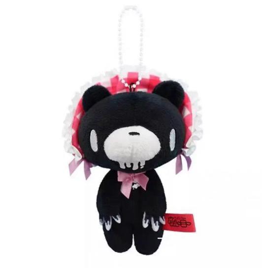 10cm Gloomy Bear Taschenzubehör Niedlicher Bärenstil Weicher Plüsch Schlüsselanhänger Y2K Stil Handgemachter Schlüsselanhänger Geburtstagsgeschenk 10cm black