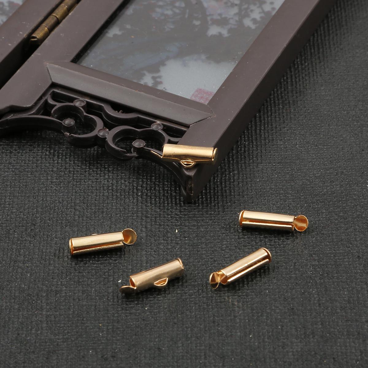 

Новые 30-50 шт., обжимные застежки, колпачки-слайдеры, DIY, разъемы для ожерелья, браслета, ювелирные изделия, фурнитура 13mm 50pcs золотой