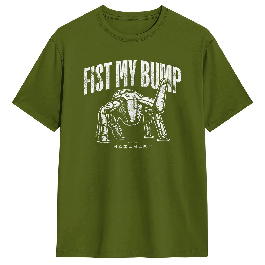 Fist My Bump Project Hail Mary Cotton T Shirt For Unisex Summer  Y2K Funny TShirts Fashion Tee Shirt Plus Size Wholesale Tops