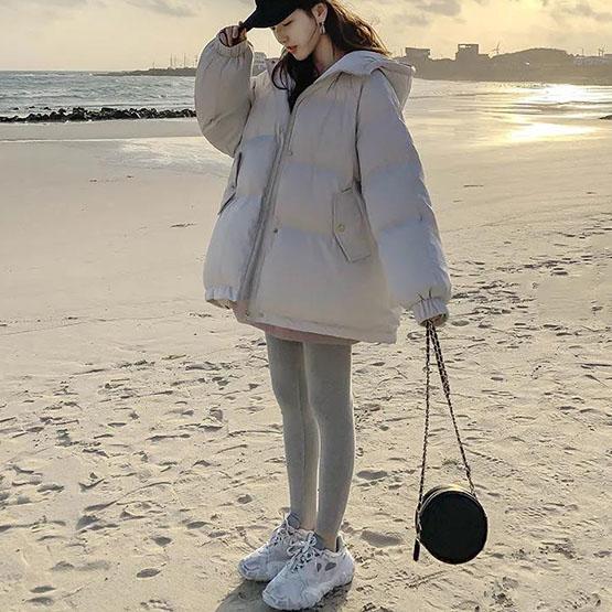 WTEMPO Dames Winter Korte Gewatteerde Jassen Verdikte Katoenen Gewatteerde Jassen Vrouwelijke Losse Puffer Parka's Dames Grote Maat Buitenkleding