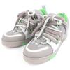 Excellent Low Cut Sneakers LV Skate Line Dadd Sneakers Gray Leather Mens 9.5 Used