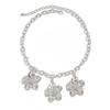 Fashion Style Three-Dimensional Flower Necklace Female, Design Sense Five-Petaled Flower Metal Chain Collarbone Necklace
