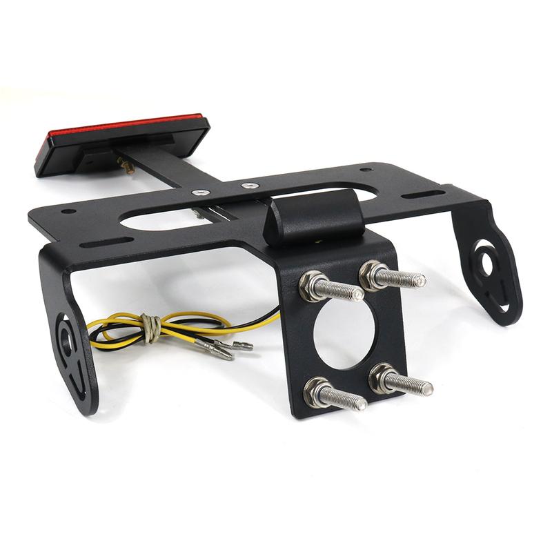License Plate Holder Bracket LED Light Fit For Yamaha YZF-R6 R6 2006-2021 Motorcycle Rear Tail Tidy Fender Eliminator Kit Black