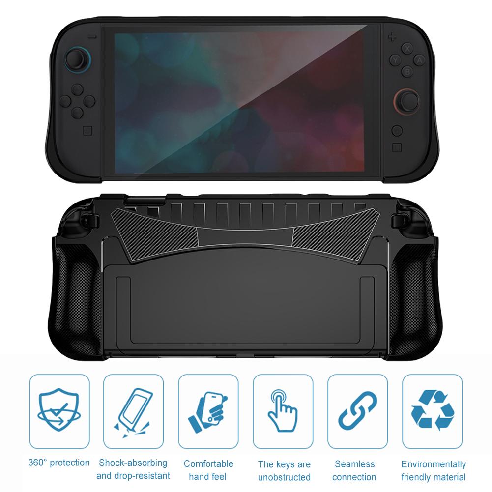 For NS2 Game Console Protective Cover Hollowed Bottom Design Ergonomic Protection Cover Soft Handheld Console Shell Friend Gift