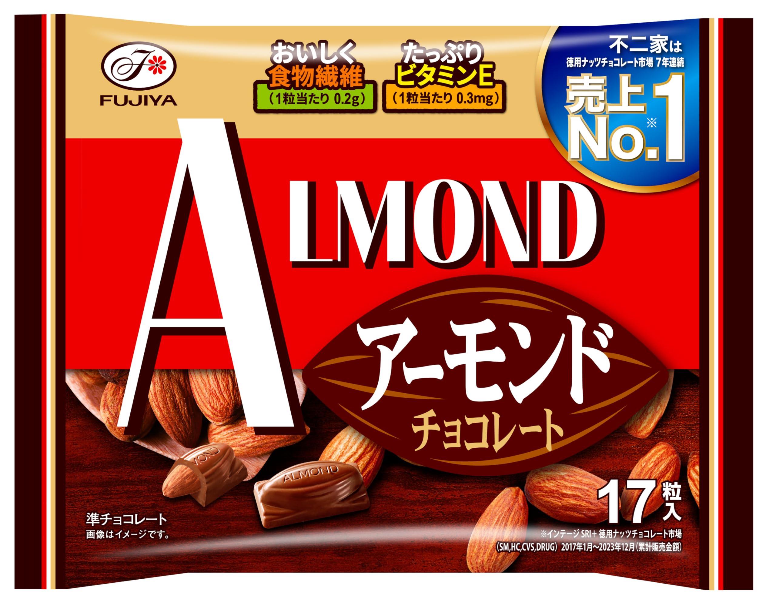 

Fujiya Almond Chocolate, 17 pieces x 18 bags