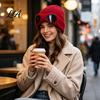 Cold Protection Knit Cap Knitted Hat with Goggles, Unisex Winter Hat, Fleece Lined, Windproof Soft Acrylic Warm Skull for Outdoor Cycling Skiing