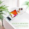 Acrylic Bath Caddy Drain Tray For Tub, Expandable Multifunctional Bathroom Organizer, Simple Bathtub Table Design