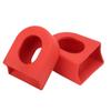 2Pcs Silicone Fixed Gear Bicycle Crank Cover MTB Crank Arm Sleeve Cover Protective CaseRed